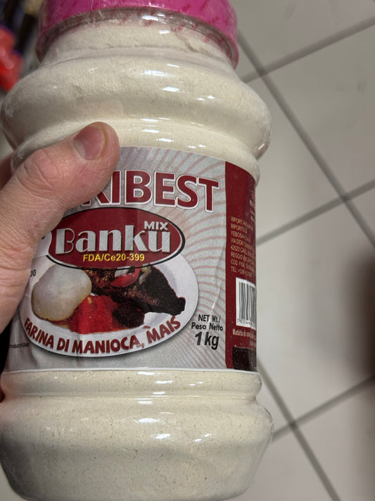 AFRIBEST BANKU MIX FARINA DI MAIS E MANIOCA MIX 1KG