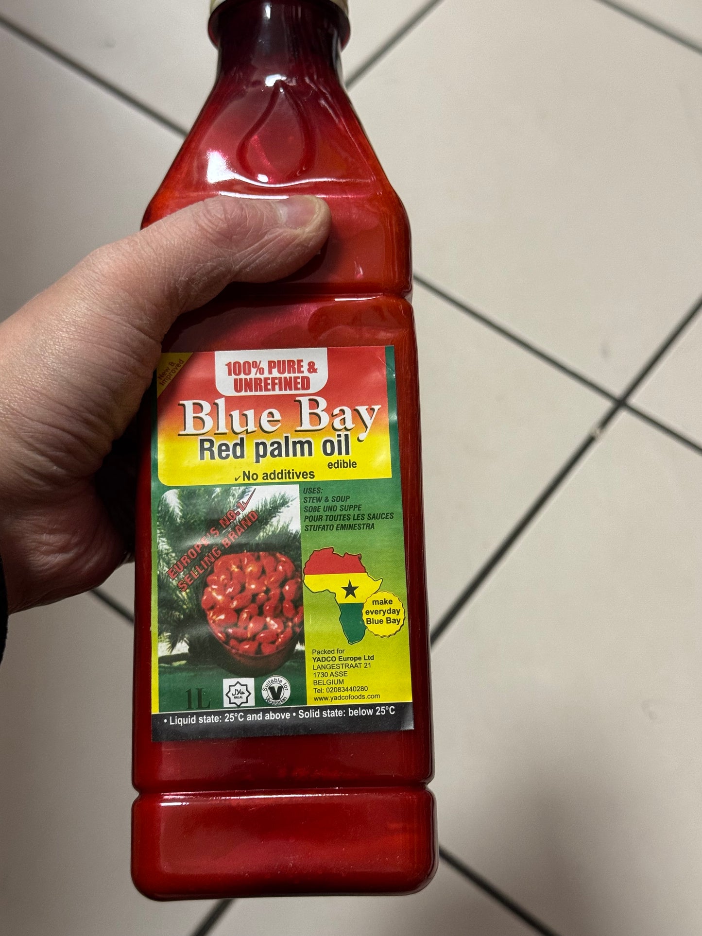 BLUE BAY RED PALM OIL OLIO DI PALMA 1L