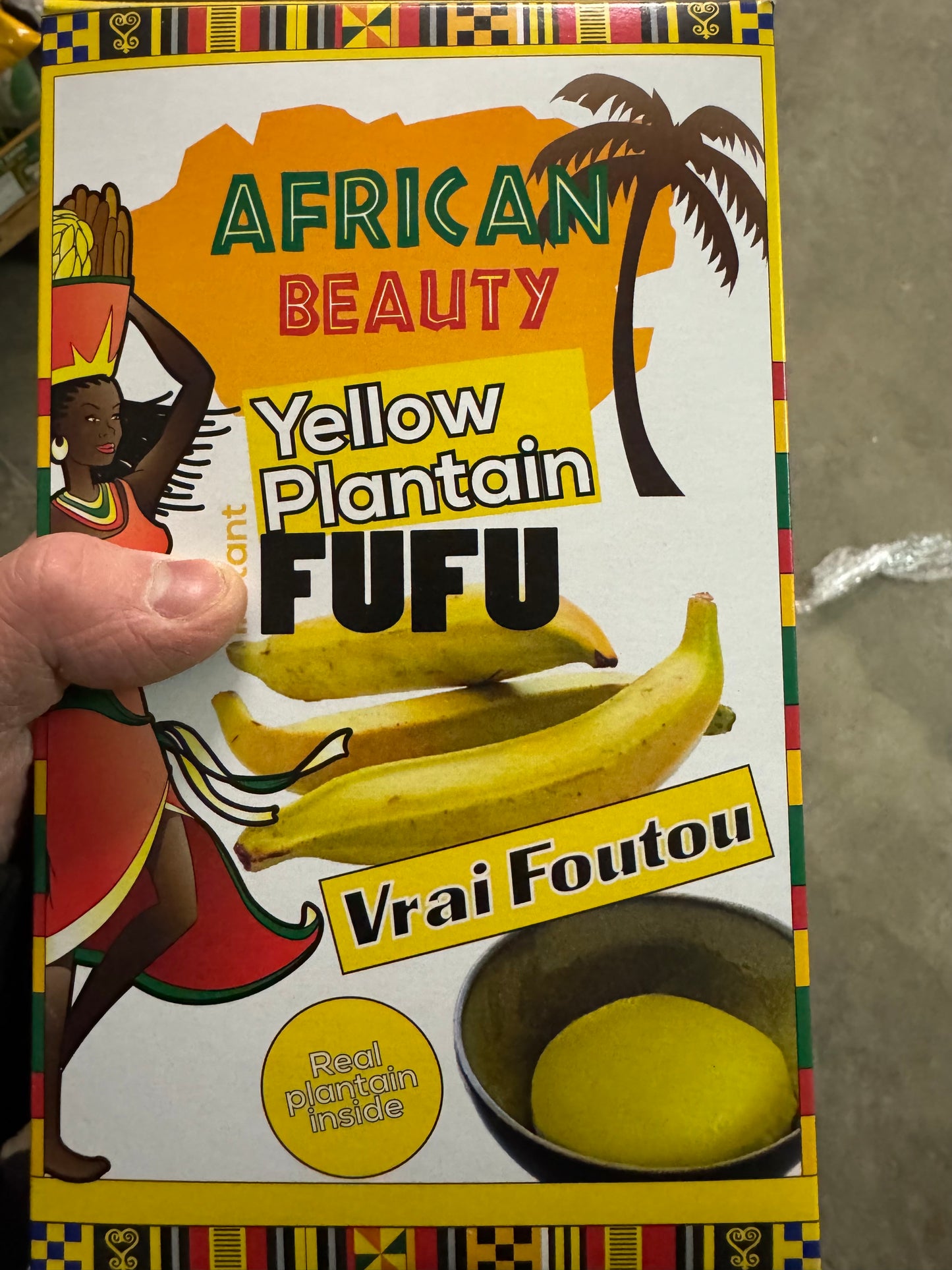 AFRICAN BEAUTY YELLOW PLATAIN FOUTOU PREPARATO PER FUFU