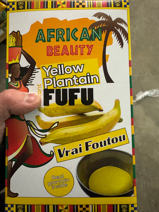 AFRICAN BEAUTY YELLOW PLATAIN FOUTOU PREPARATO PER FUFU